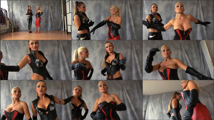Screenshot 1 aus POV, Ladies in Leather Gloves Like Faceslapping with Lady Olga and Empress Kim