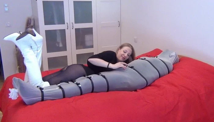 Pantyhose Bondage and Foot Fetish, Teased with Boots