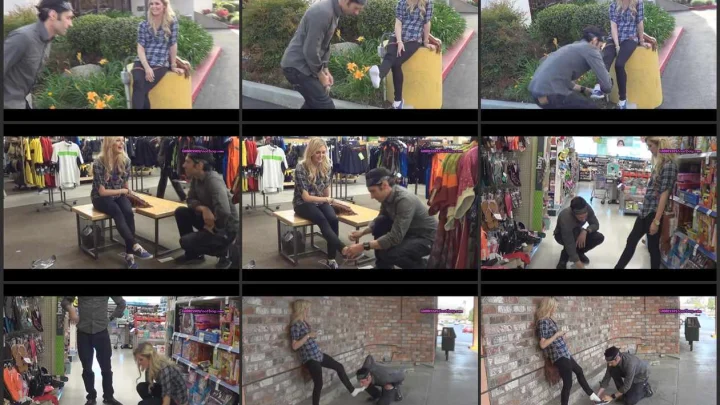 Screenshot 1 aus Blonde Bitch Chloe Public Degradation