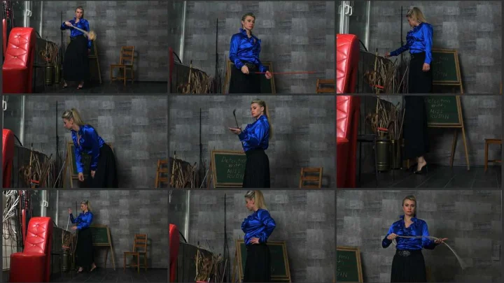 Screenshot 1 aus Marks Applied by a Cruel Goddess, Preparing For Detention with Miss Rubin