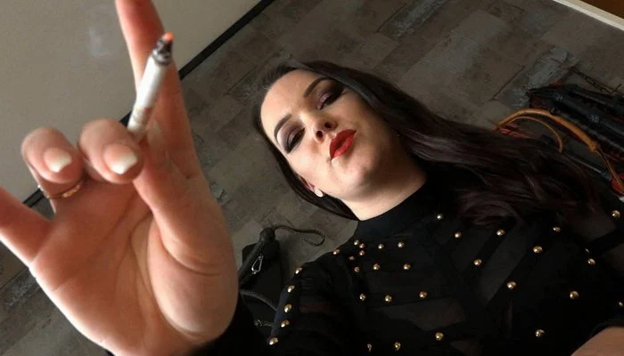 Smoking and POV Ashtray Clip By My Human Ashtray with Miss Vivian