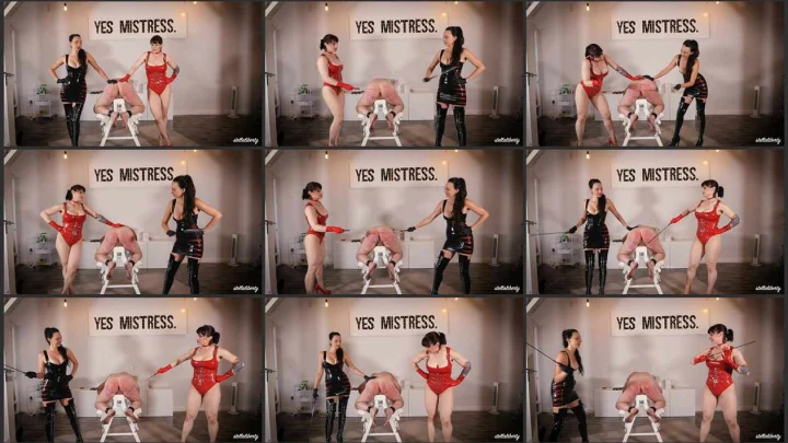 Screenshot 1 aus Hard Double Dungeon Caning Punishment with Stella Liberty & Andrea Untamed