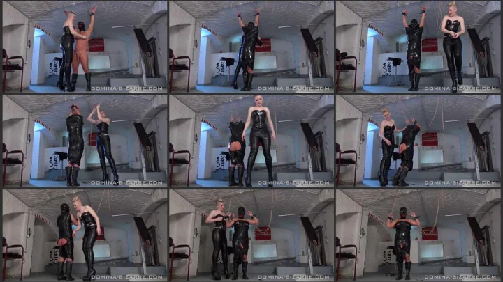 Screenshot 1 aus Dominatrix Tilda Rose – Punishment in different ways! Part 1 Clingfilm Bondage and Spanking
