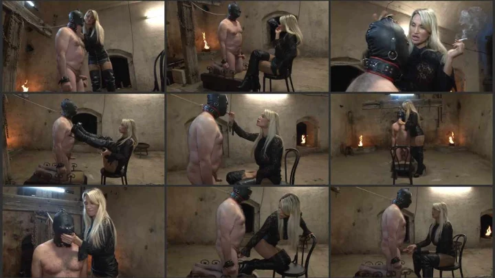 Screenshot 1 aus Long Black Leather Boots, The Cellar Slave
