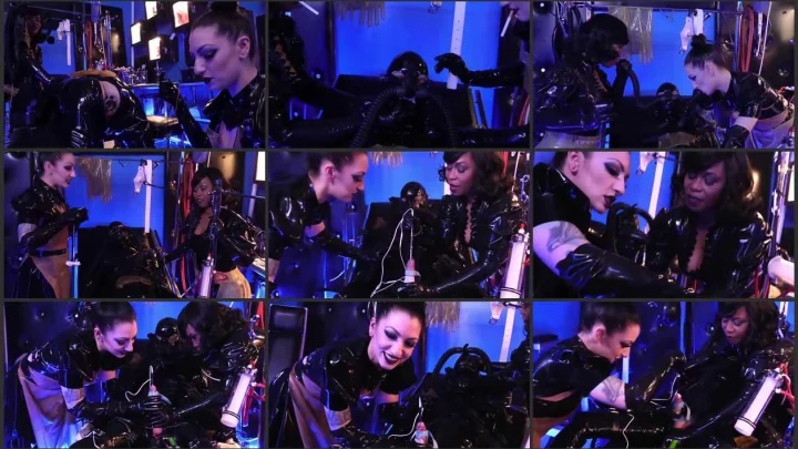 Screenshot 1 aus Medical Fetish – Invasive Rubber Clinic with Cybill Troy and Ariana Chevalier (PT 1: Electro Sounding)