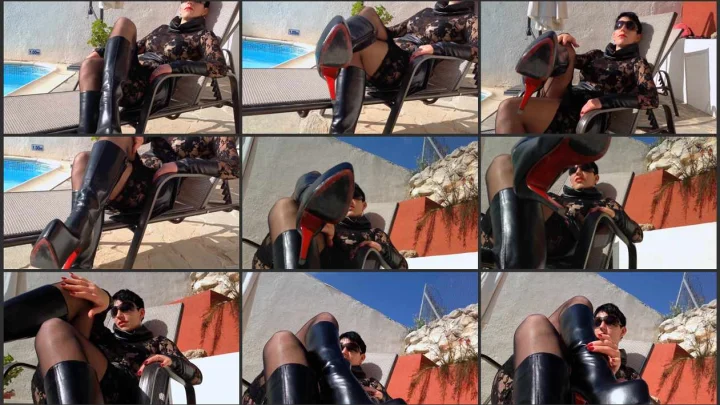 Screenshot 1 aus Black Leather Boots And Red Soles