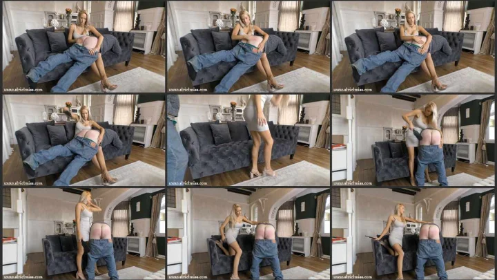 Screenshot 1 aus Tamara Kenworthy Aunty Paddling Punishment and Hair Brush Spanking
