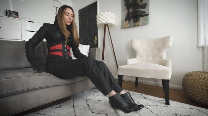 Winter Black Leather POV Fetish
