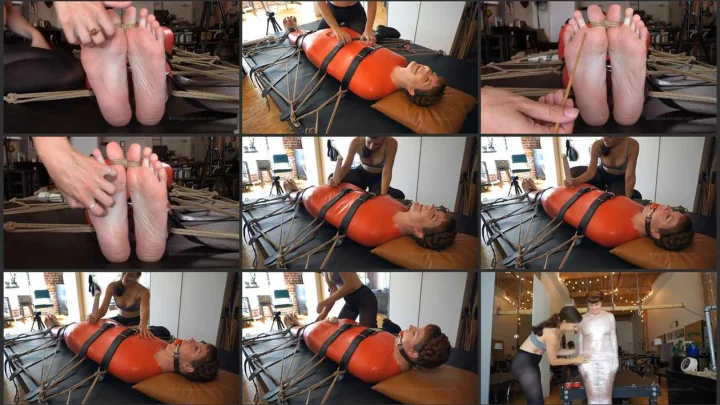 Screenshot 1 aus Mummified Tickle Torture bondageliberation