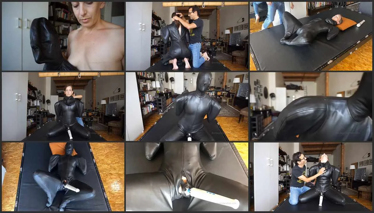 Video abspielen: The Leather F-Suit bondageliberation