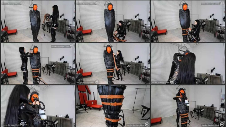 Screenshot 1 aus Ruhe Sack Sklave mit Augenbinde und Aufhängung mit Urin Inhalation