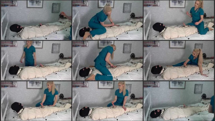 Screenshot 1 aus Dr. Deutschland und Schwester Marx - Fesselspiele auf dem Tisch und Handjob