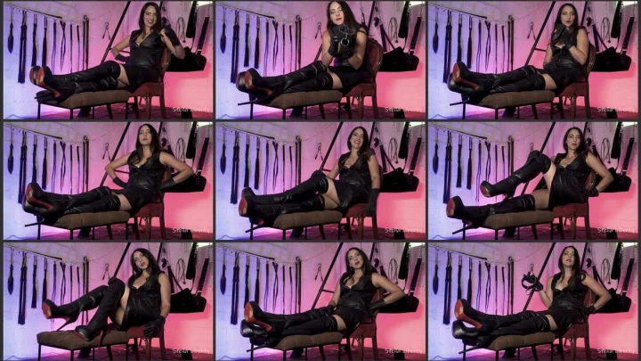 Screenshot 1 aus Leder Cuckold Training – Stella Liberty